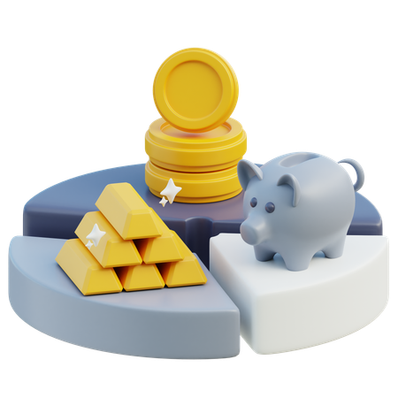 Budget financier  3D Icon