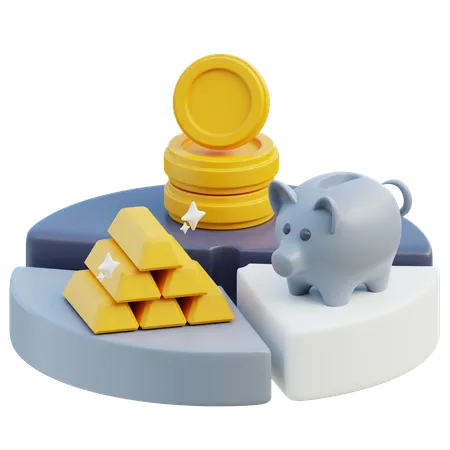 Budget financier  3D Icon