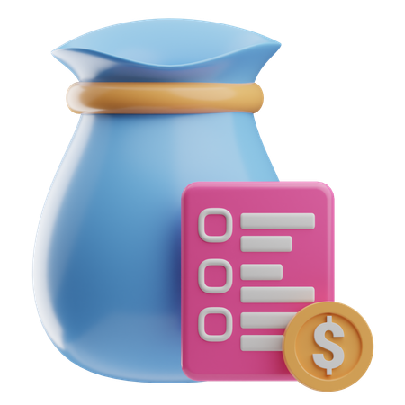 Budget financier  3D Icon