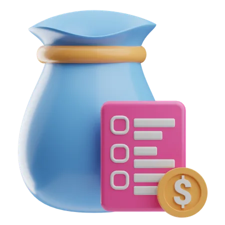 Budget financier  3D Icon