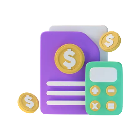 Budget financier  3D Icon