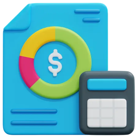 Budget financier  3D Icon