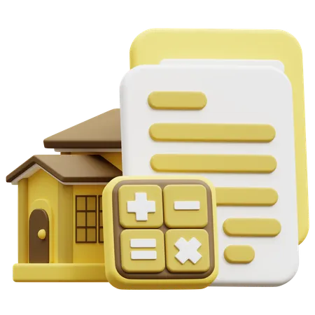 Budget immobilier  3D Icon