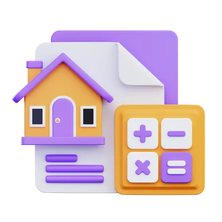 Budget immobilier  3D Icon