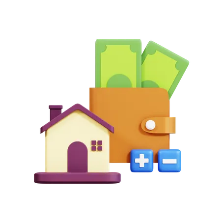 Budget immobilier  3D Icon