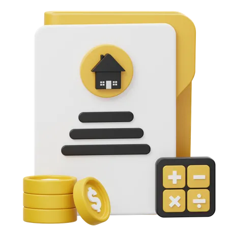 Budget immobilier  3D Icon