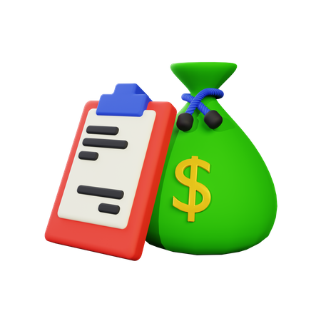 Budget List  3D Icon