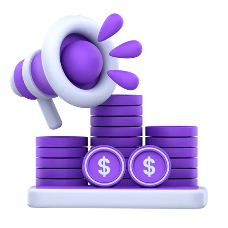 Budget Marketing  3D Icon