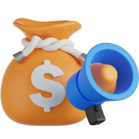 Budget marketing  3D Icon