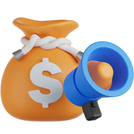 Budget marketing  3D Icon