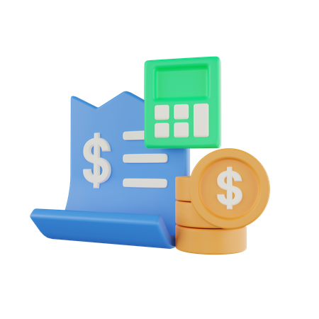Budget Paper  3D Icon