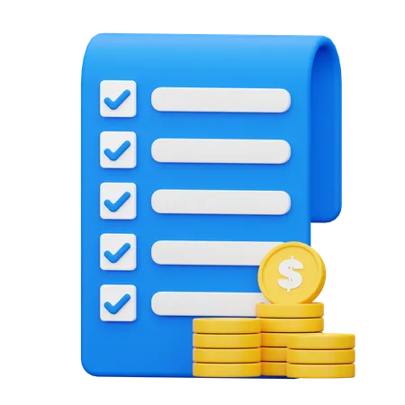 Budget Plan  3D Icon