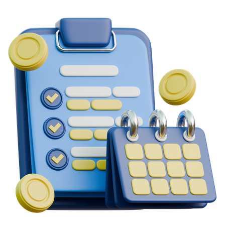 Budget Planner  3D Icon