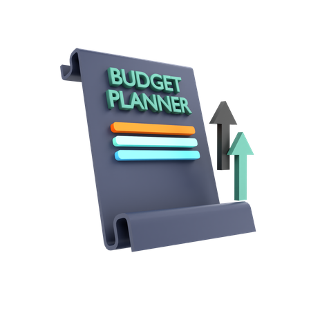 Budget Planner  3D Icon