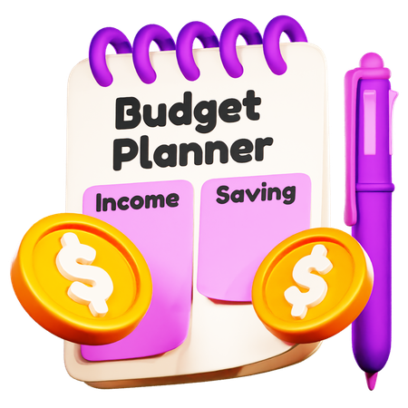 Budget Planner  3D Icon