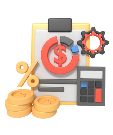 Money Management The Budged Planning Conceptt 3D Icon