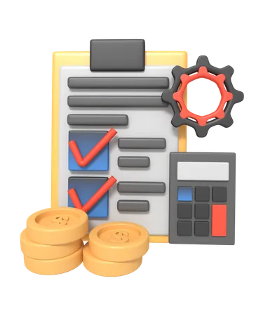 Budget planning  3D Icon