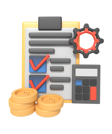 Budget planning  3D Icon