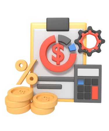 Budget planning  3D Icon