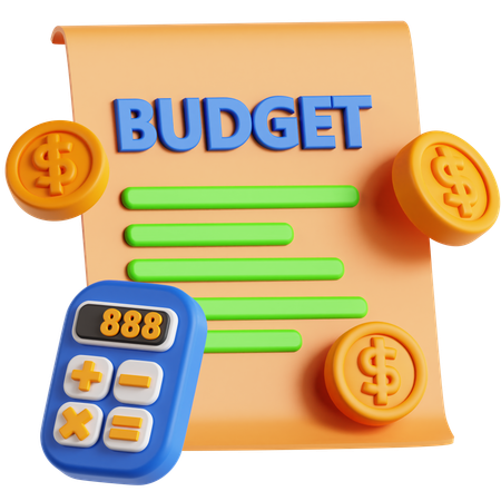 Budget Planning  3D Icon