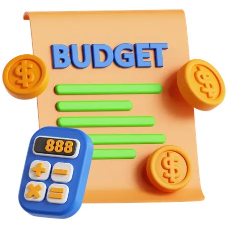 Budget Planning  3D Icon