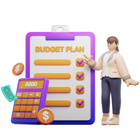 Budget Planning  3D Icon