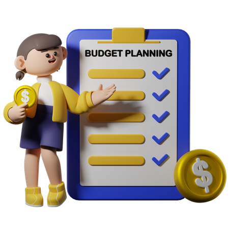 Budget Planning  3D Illustration