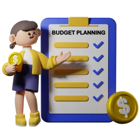 Budget Planning  3D Illustration