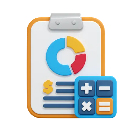 Budget Report  3D Icon