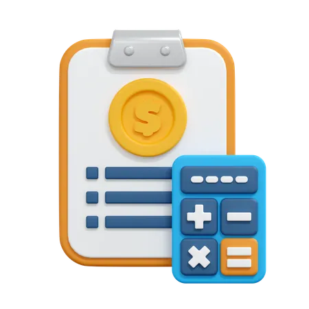 Budget Report  3D Icon