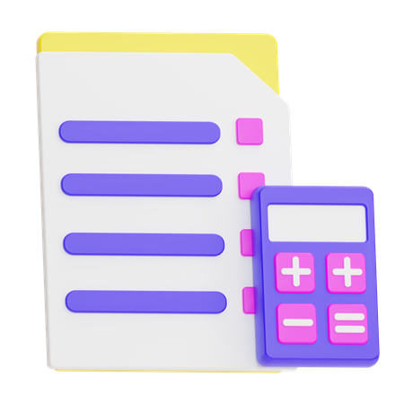 Budget Report 3D Icon