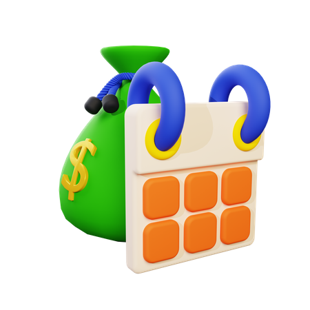 Budget Schedule  3D Icon