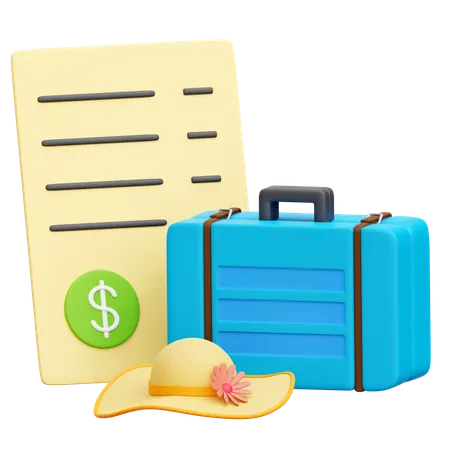 Budget voyage  3D Icon