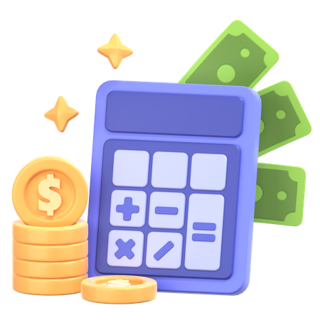 Budgetberechnung  3D Icon