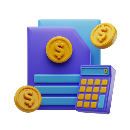 Budgetberechnung  3D Icon