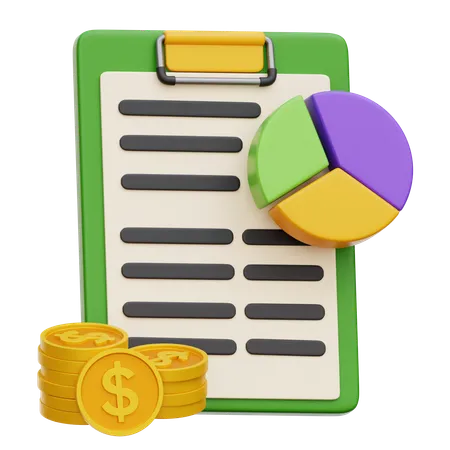 Budgétisation financière  3D Icon