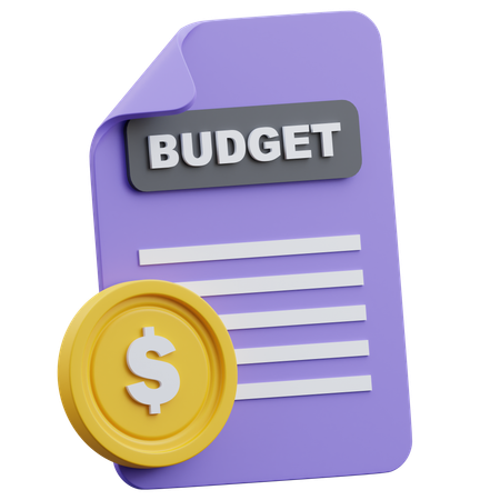 Budgetplanung  3D Icon