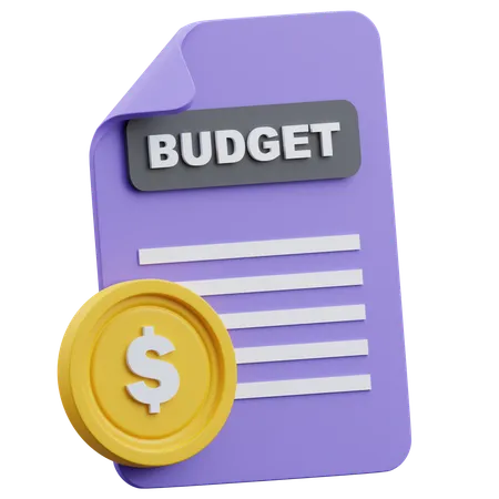 Budgetplanung  3D Icon