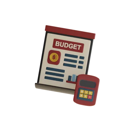 Budgetplanung  3D Icon