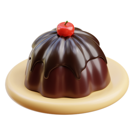 Pudín de chocolate  3D Icon