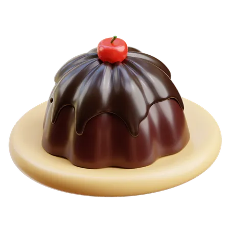 Pudín de chocolate  3D Icon