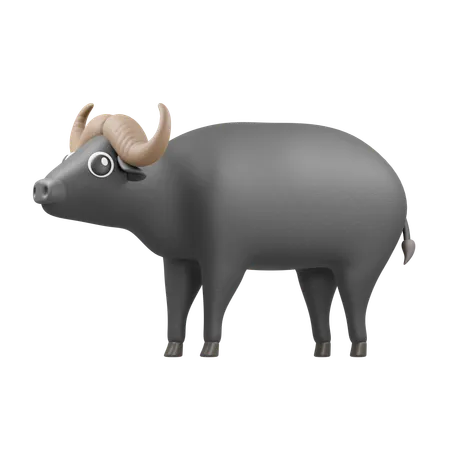 Búfalo  3D Icon