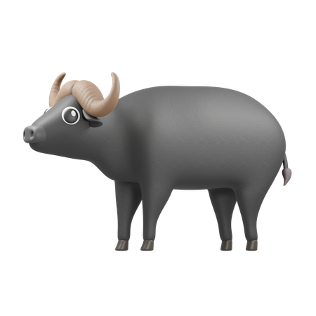 Buffalo  3D Icon