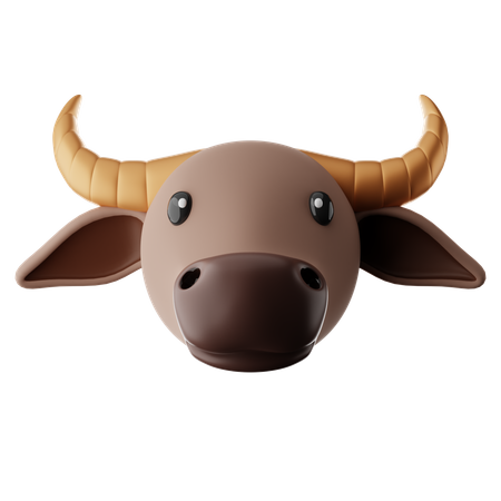 Buffalo Emoji  3D Icon