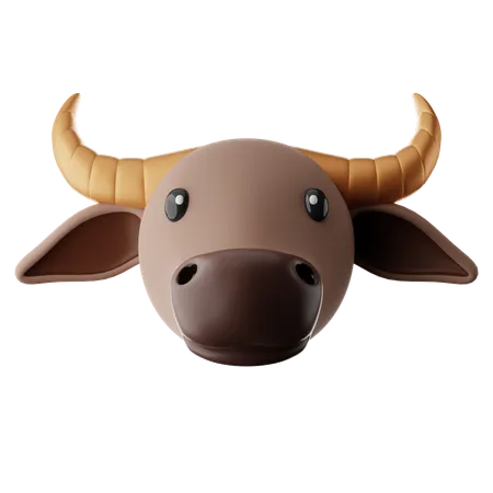 Buffalo Emoji  3D Icon
