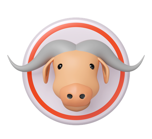 バッファローの頭  3D Icon