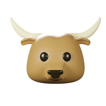 Buffalo Head  3D Icon