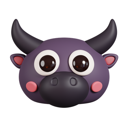 Büffelgesicht  3D Emoji