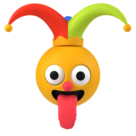 Bufón emoji  3D Icon