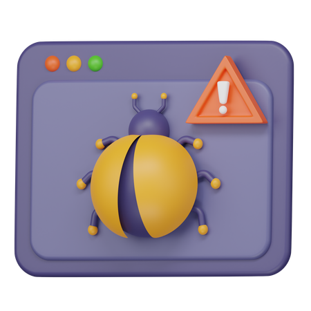 Bug du site Web  3D Icon